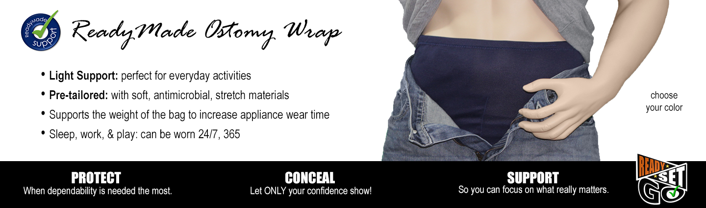 Pre-Sized Ostomy Support Wraps | PouchWear