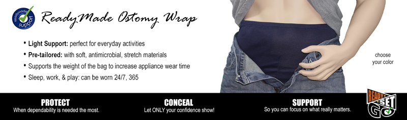Pre-Sized Ostomy Support Wraps | PouchWear
