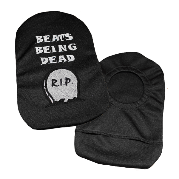Embroidered Ostomy Pouch Cover | Beats Being Dead