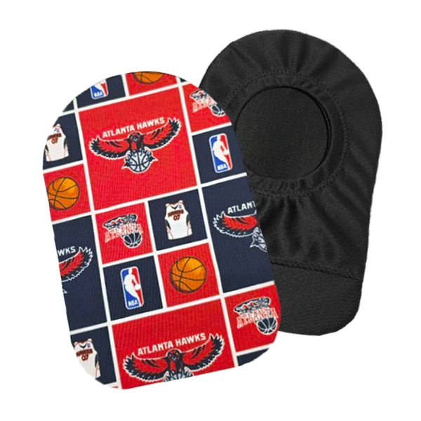 Atlanta Hawks Fabric Ostomy Pouch Cover