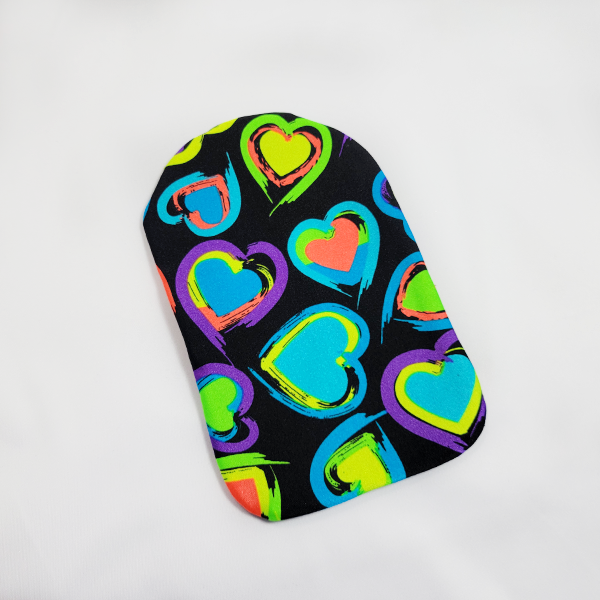 Chalk Hearts Ostomy Pouch Cover | PouchWear.com