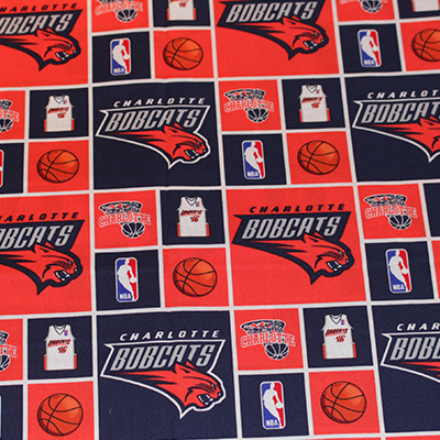 Charlotte Bobcats Fabric Ostomy Pouch Cover