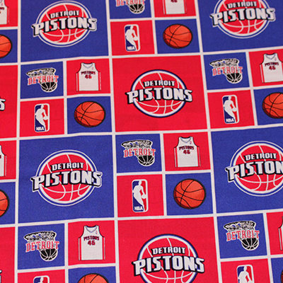 Detroit Pistons Fabric Ostomy Pouch Cover
