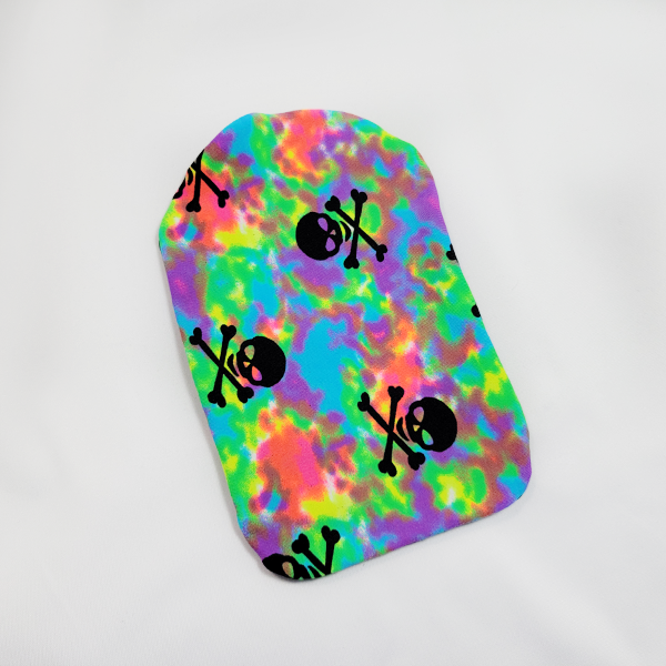 TieDye Skulls Ostomy Pouch Cover | PouchWear.com