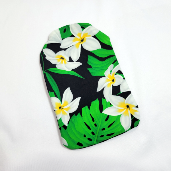 White Flowers Ostomy Pouch Cover | PouchWear.com