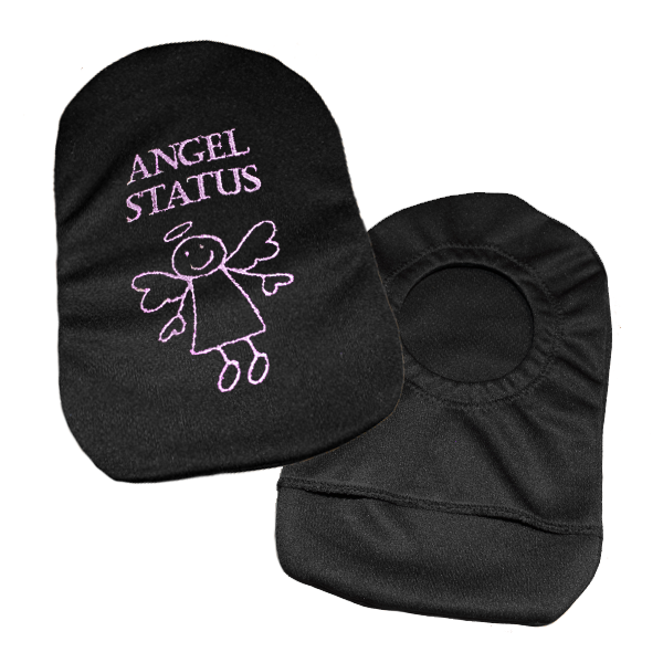 PouchWear Embroidered Ostomy Pouch Covers | Angel Status