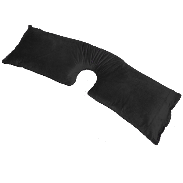 Ostomy Support Body Pillow | PouchWear | Black